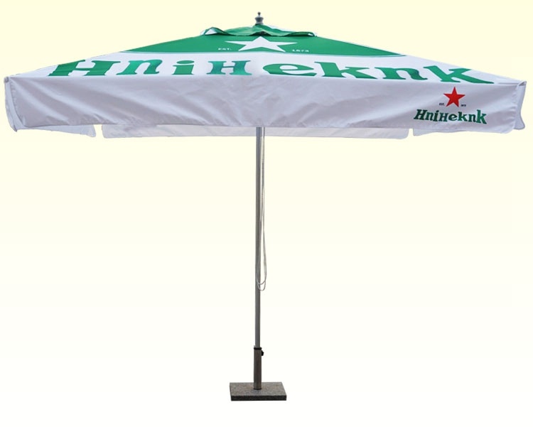 2x2m square parasol with customized logo printed