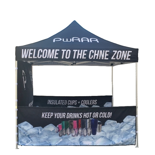 Outdoor 40x40mm Hexagonal Promo Vendor Tent Windproof Promotional Trade Show Tent