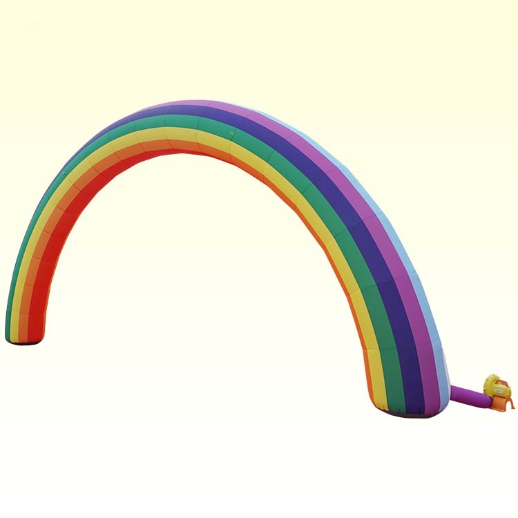 0.7x8x4M Rainbow inflatable arch for outdoor