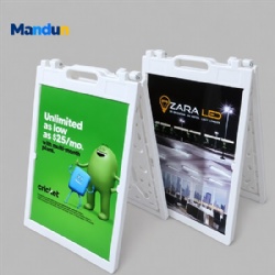 Double-Sided Plastic A Frame Sidewalk Sign Poster Frame